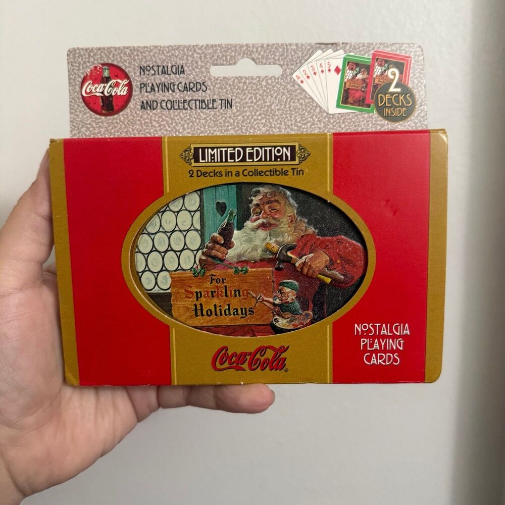 Vintage Coca-Cola “1998” Limited Edition “For Sparkling Holidays’ Playing Cards